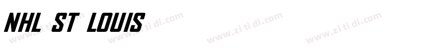 NHL St Louis字体转换